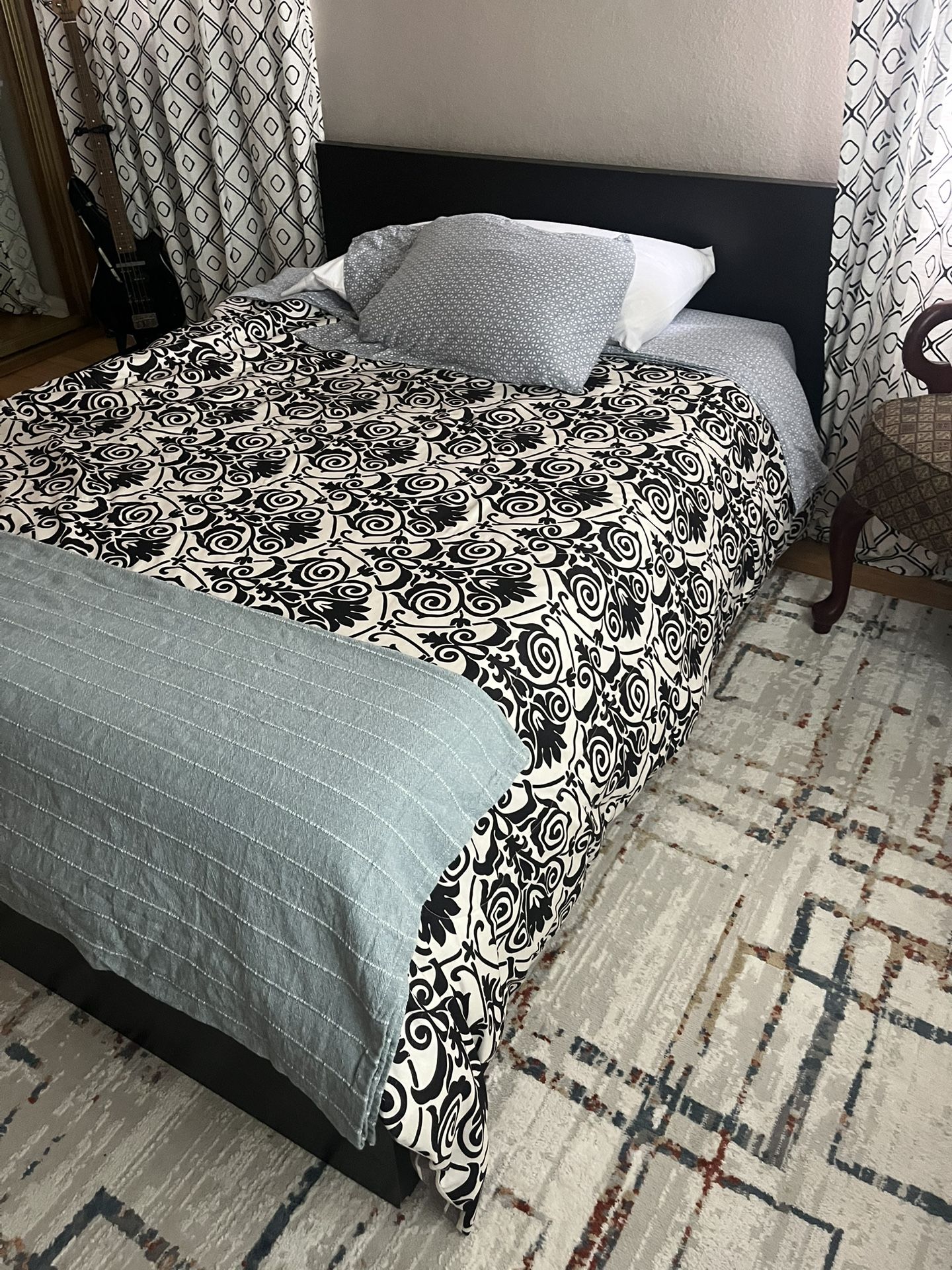 Full Size Bed W/ Memory From Mattress