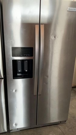 Kitchen Aid Side-by-Side Stainless Steel Refrigerator
