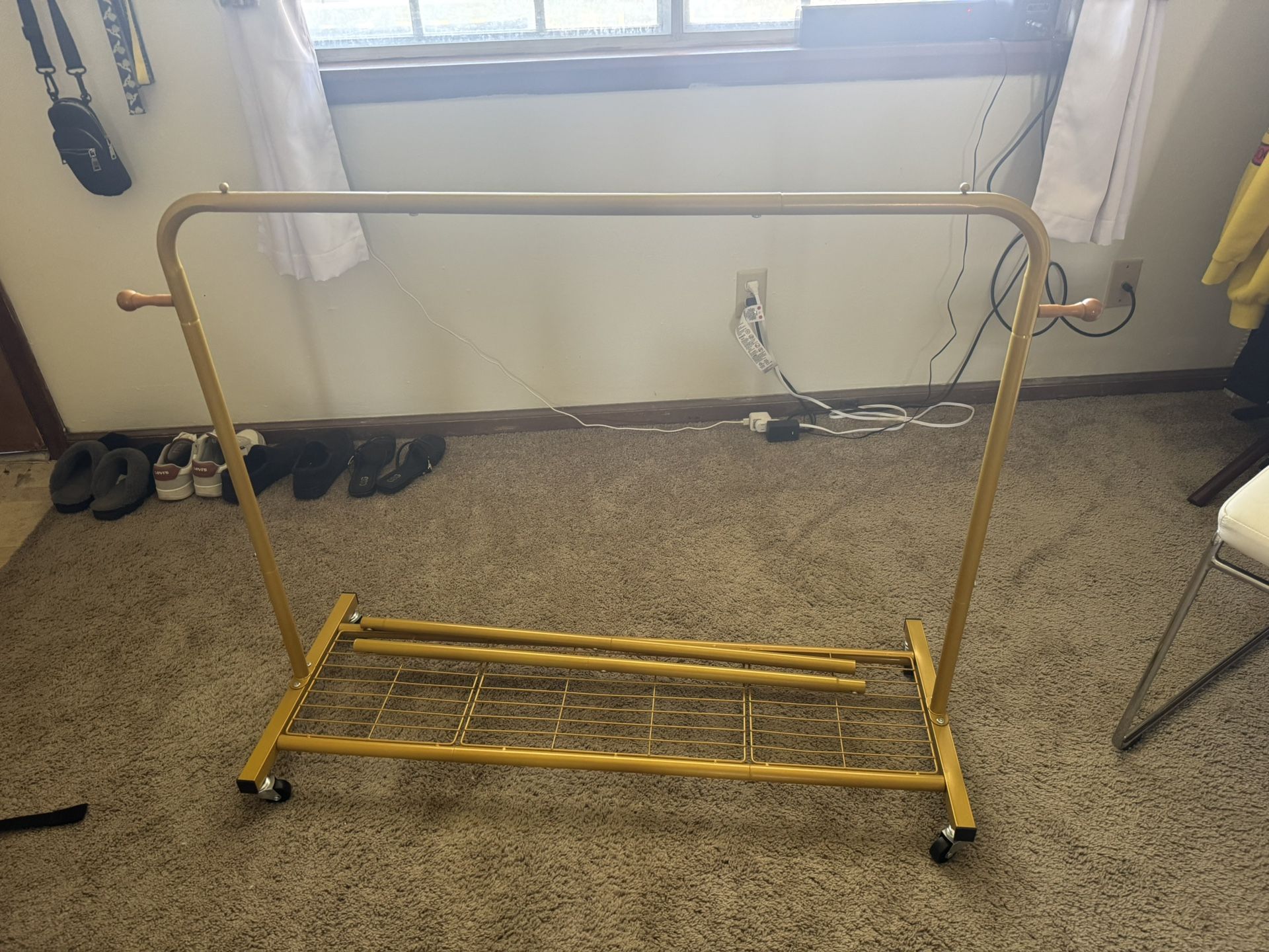 Clothing Rack Gold