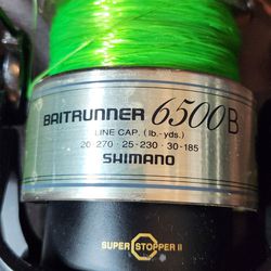 Shimano Bait Runner 6500B Fishing Reel...Like NEW 