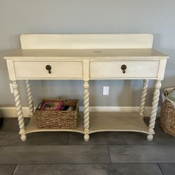 2 Drawer Wood Console, Sofa Table 