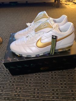 Nike Cryoshot Tiempo Legend R10 OG Mens White Metallic Gold size 10.5