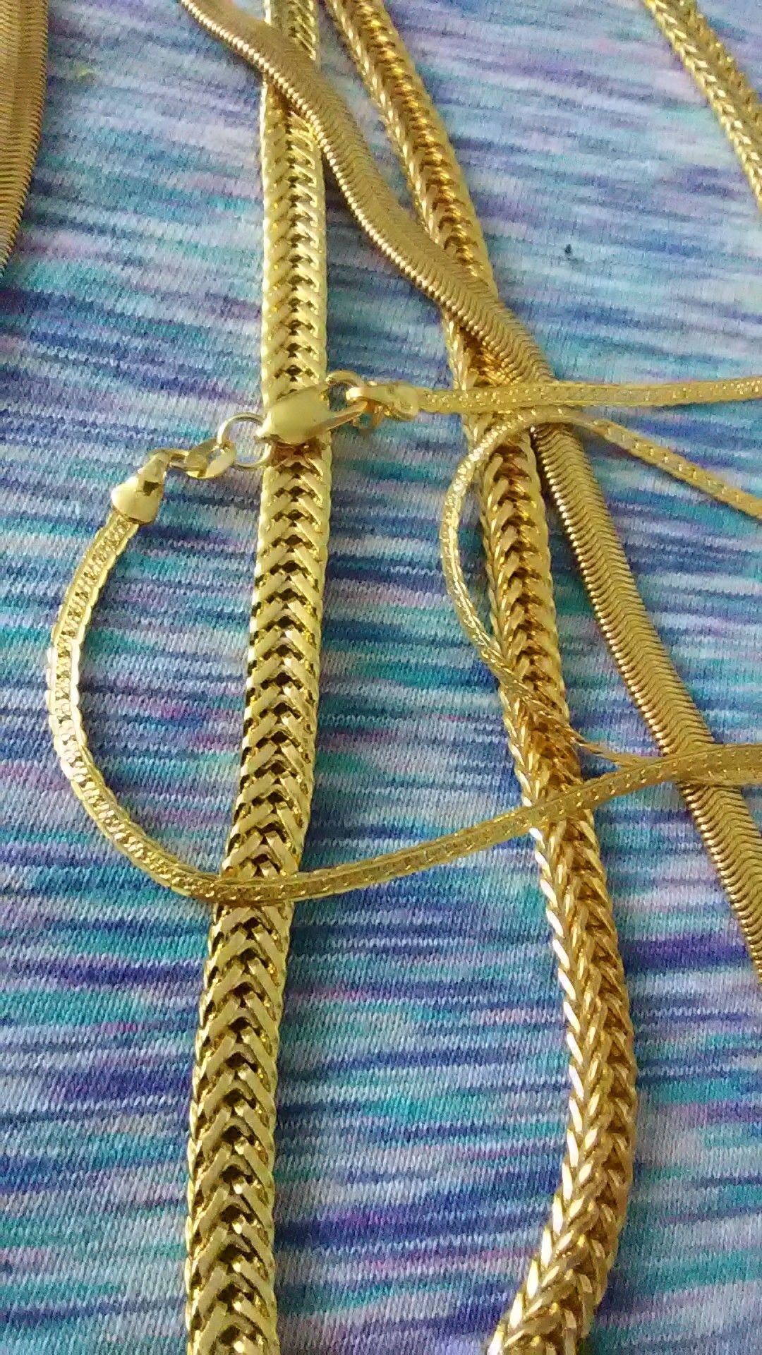 Gold filled chains 22 in &24 in sold in singles $15 each