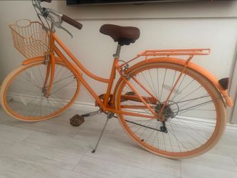 Kent Belle Aire 700c Women's Cruiser Bike, Custom Peach, Basket and Rack