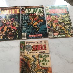 3 RARE 🔥WARLOCK COMICS BOOKS - PLUS 1  STRANGE TALES BONUS COMIC 💎