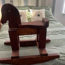 Wood Rocking Horse