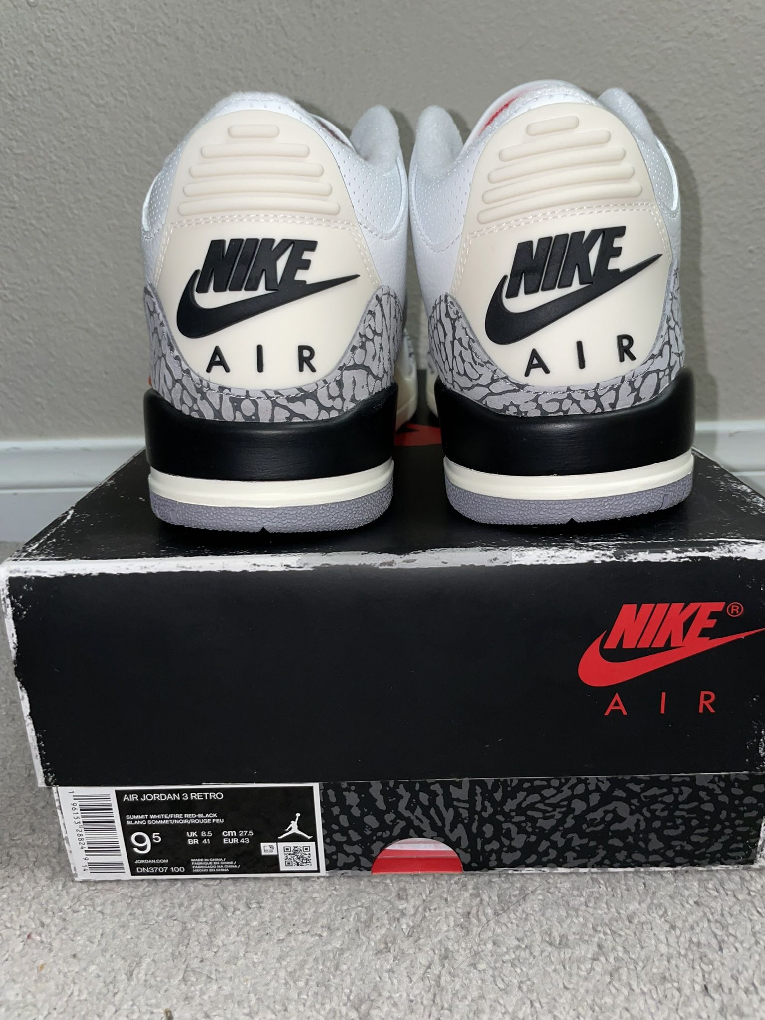 Jordan 3 Retro White Cement Reimagined Size 9.5 , 11 , 12 New