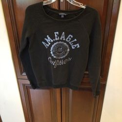 American Eagle Black Sweatshirt Size XS