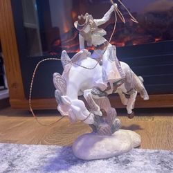 Ceramic Bubble Rodeo Hand Made Hand Painted One Of The Kind 