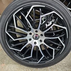 24 Inch VCT SLIDER WHEELS AND TIRES 