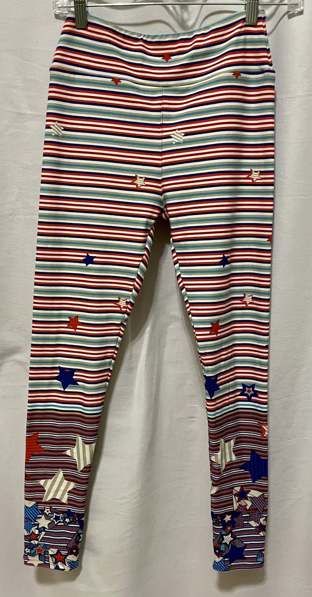 LuLaRoe Leggings One Size "American Dream" Red, White & Blue