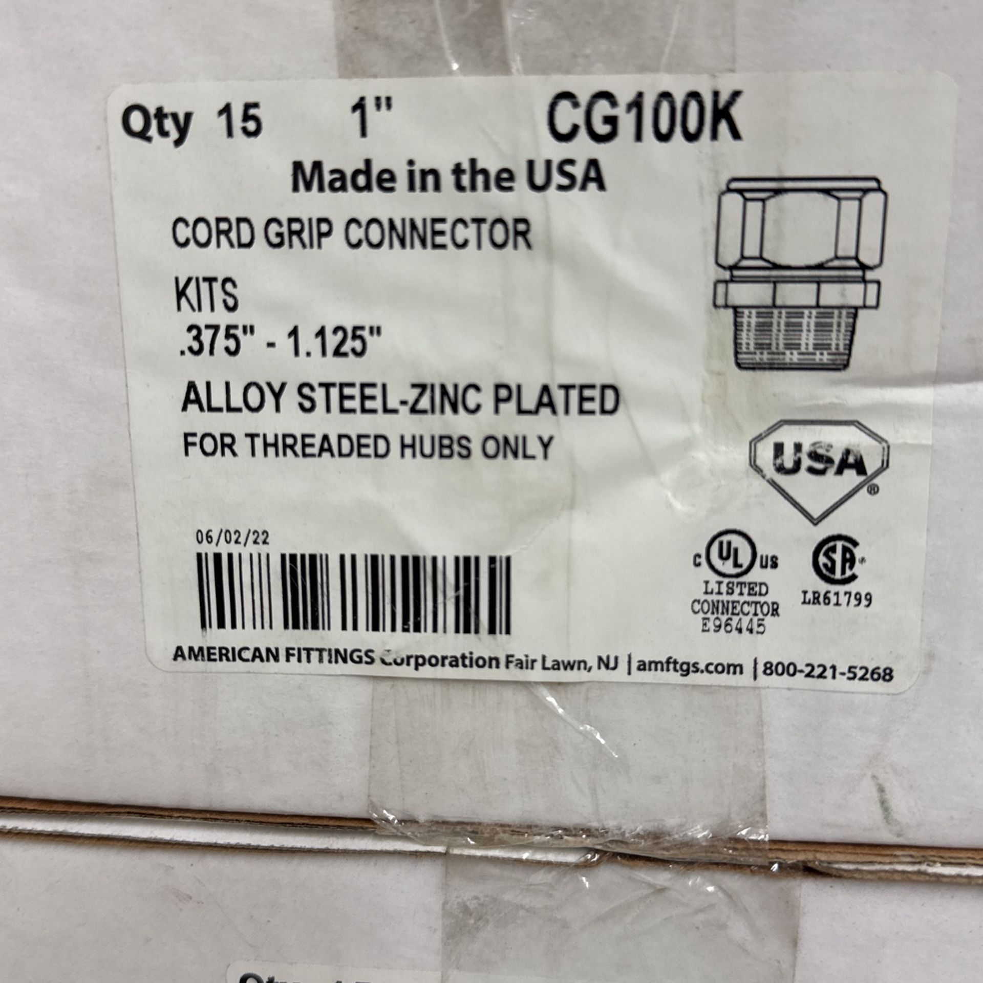 Cord Grip Connector Lot Of 195