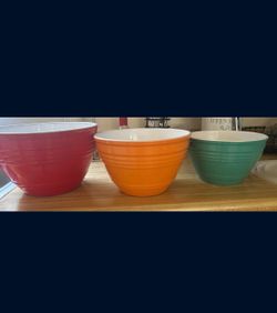 Set of LARGE mixing bowls