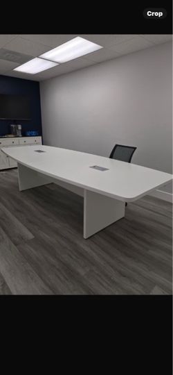 Conference table 4’x10’ white, gray