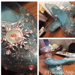 Frozen Elsa size 1-2 girls light up shoe