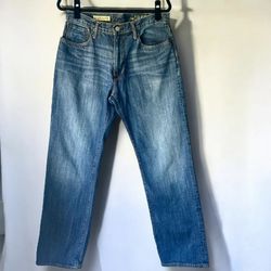 GAP 1969 Men's Straight Blue Jeans 33 x 32 Standard Fit Vintage 100% Cotton
