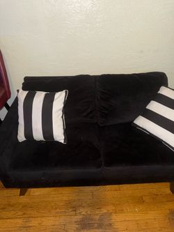 Small black couches