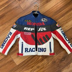 German Leather Kids StreetWear Racing Jacket