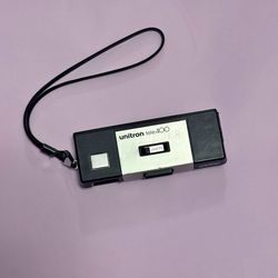 Unitron Tele 400 110 Film Camera Grip Flash Silver Black Vintage Untested