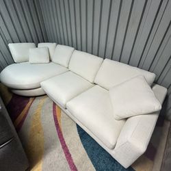 (Delivery Offer) Castlery Hamilton Round Chaise Sectional Sofa