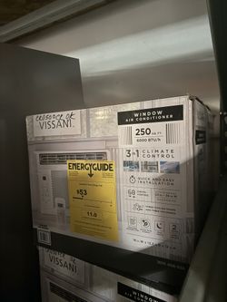 Box Air Condition Window Vissani 6000 BTU Control Remote 