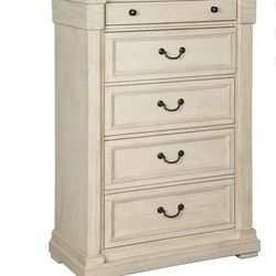🪑 Ashley Bolanburg 5-Drawer Chest – Solid Wood Farmhouse Style