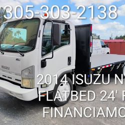 2014 ISUZU NRR FLATBED PLANCHA 24' FT 