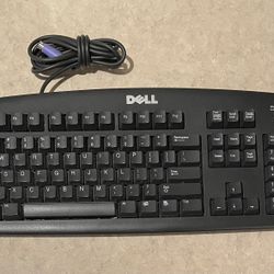 Vintage DELL Computer Keyboard, RT7D20 PS/2 Aq 6–7020  R31456