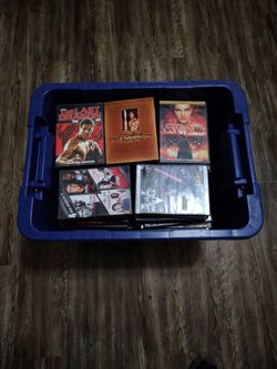 Box of DVDS