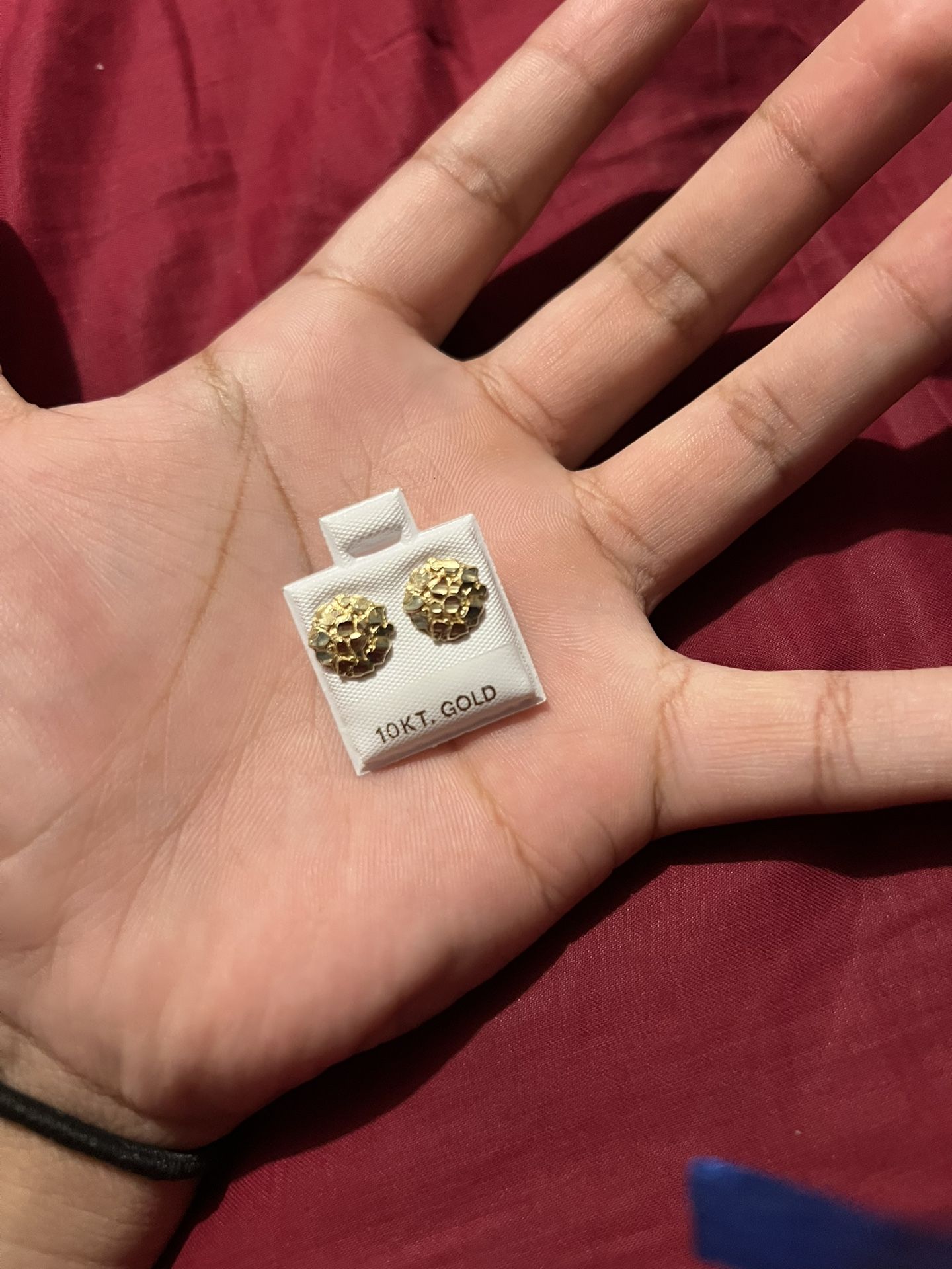 Gold Nugget Earrings