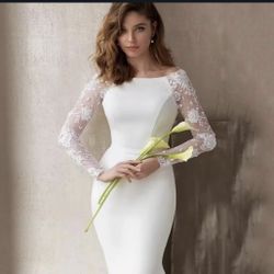 Bride  Boho Lace Ball Gown A-line Tulle Bridal Dress for Bride