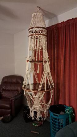 Large Hanging Macrame Table