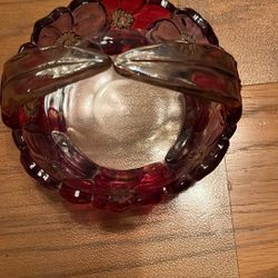 Vintage Westmoreland Glass Basket