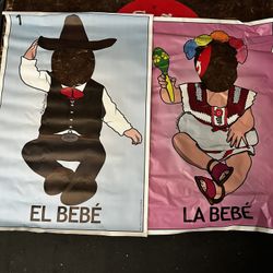 Gender Reveal La Loteria Photo Backdrop 