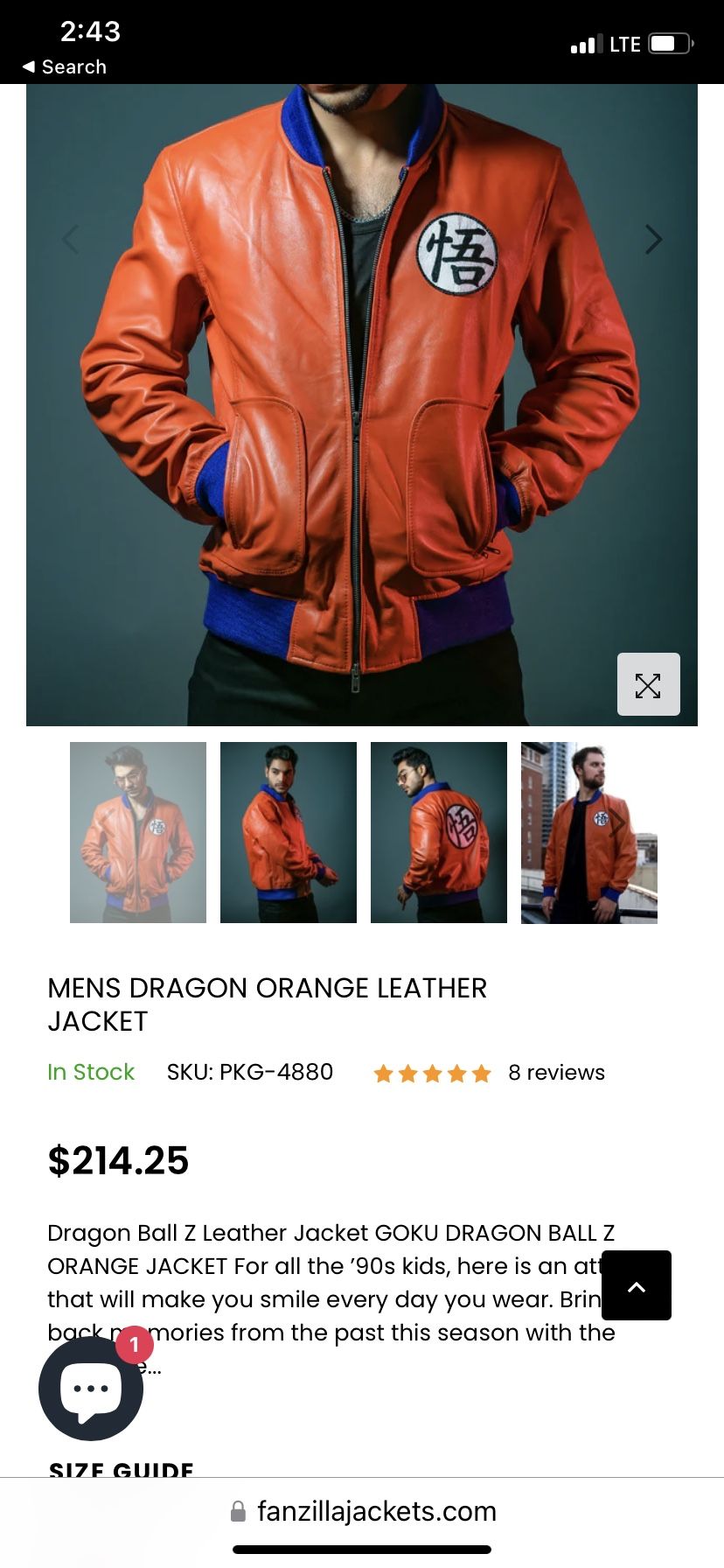 Dragonball Z Coat