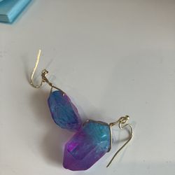 Colored Quartz Earrings 