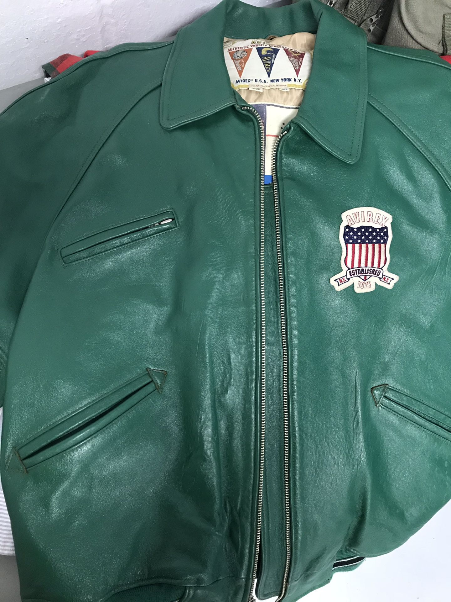 Classic Avirex USA Leather Bomber Jacket for Sale in Lynn, MA