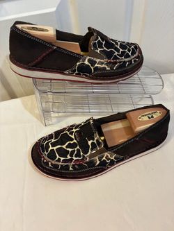 Ariat Cruiser Slip-On Loafers Giraffe Print