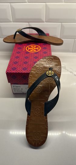 Tory Burch Navy Thora Sandals Size 9