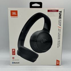 JBL Harman  Tune 520BT Bluetooth Wireless On-Ear Headphones Black New Sealed Box