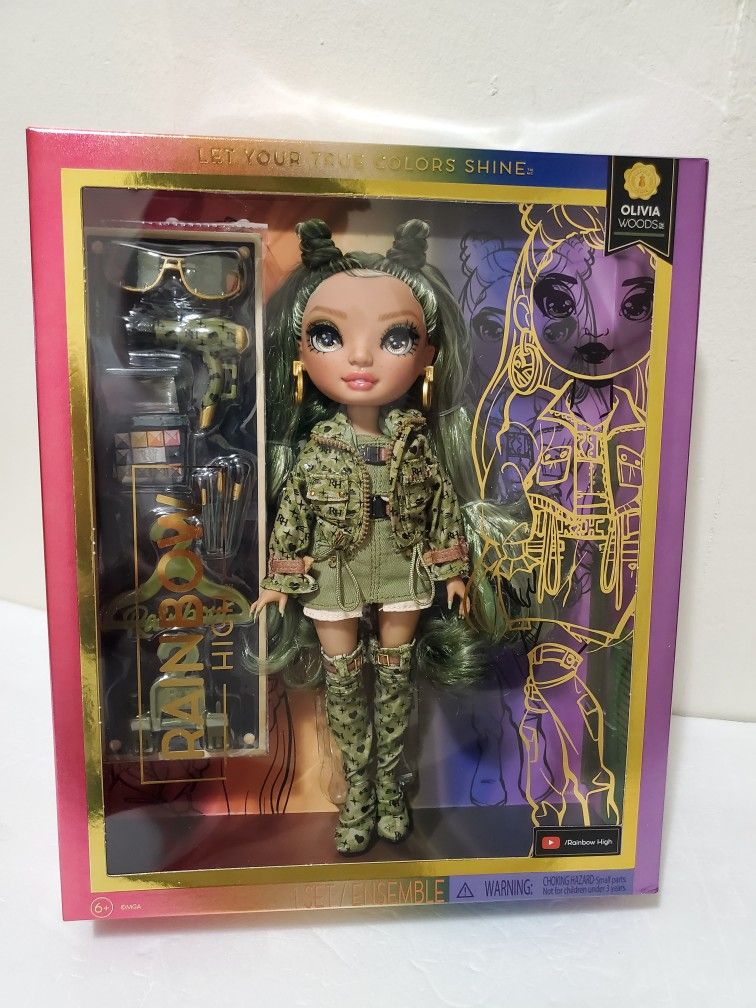 Rainbow High or Shadow High Olivia Camo Green Global Fashion Doll 0(contact info removed)1