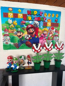 Super Mario party decorations