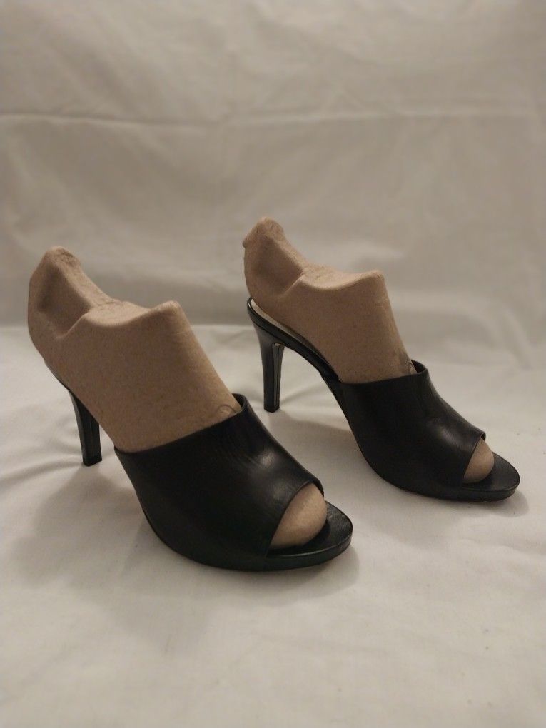 Slip On Black Heels.