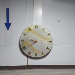 Epoxy Resin Wood Clock Hand Made Echo A Mano 