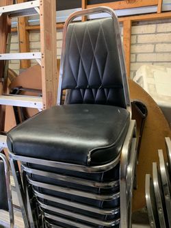 Chairs for sale!!!! Black vinyl seats  $3.50 each