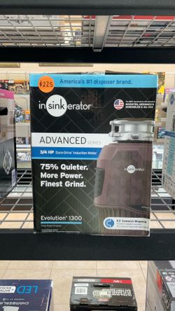 INSINKERATOR ADVANCED SERIES EVOLUTION 1300 FOOD WASTE DISPOSER.