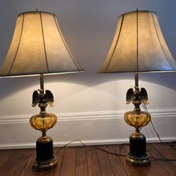 Majestic Antique Lamp - Working Pair