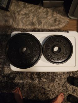 Olympic weights.