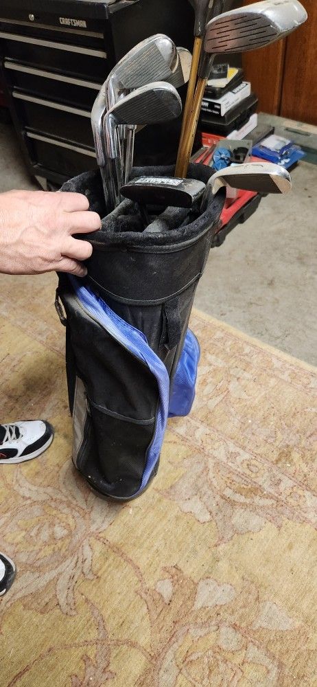 Set Of Golf Clubs And Bag