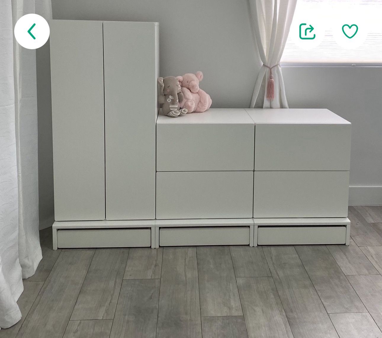IKEA SMÅSTAD / UPPFÖRA Wardrobe with Drawers – Excellent Condition